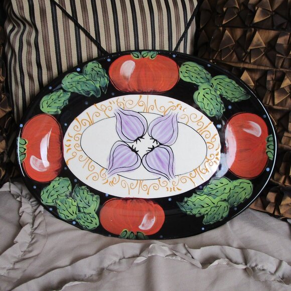 glazed porcelain platter - Picture 1 of 6